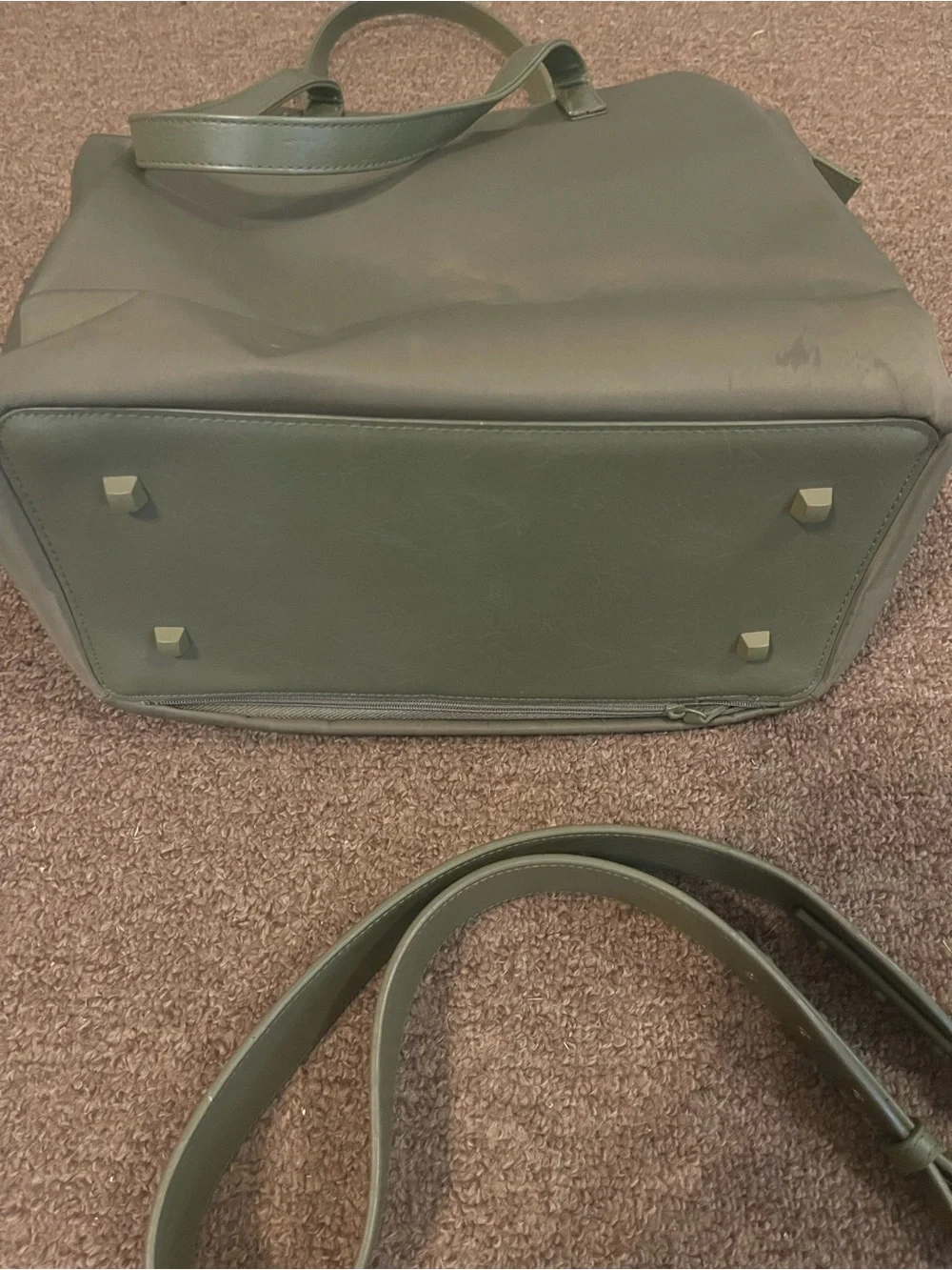 BÉIS Commuter Tote - Olive Green Tote Bag